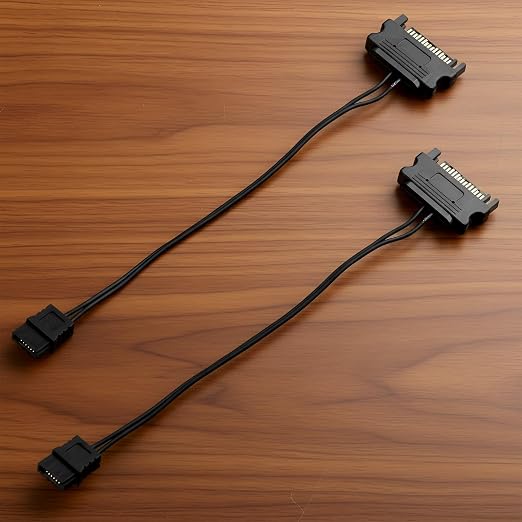 Cable adaptador de energía SATA 15 a 6 pines 17 cm miniatura 6