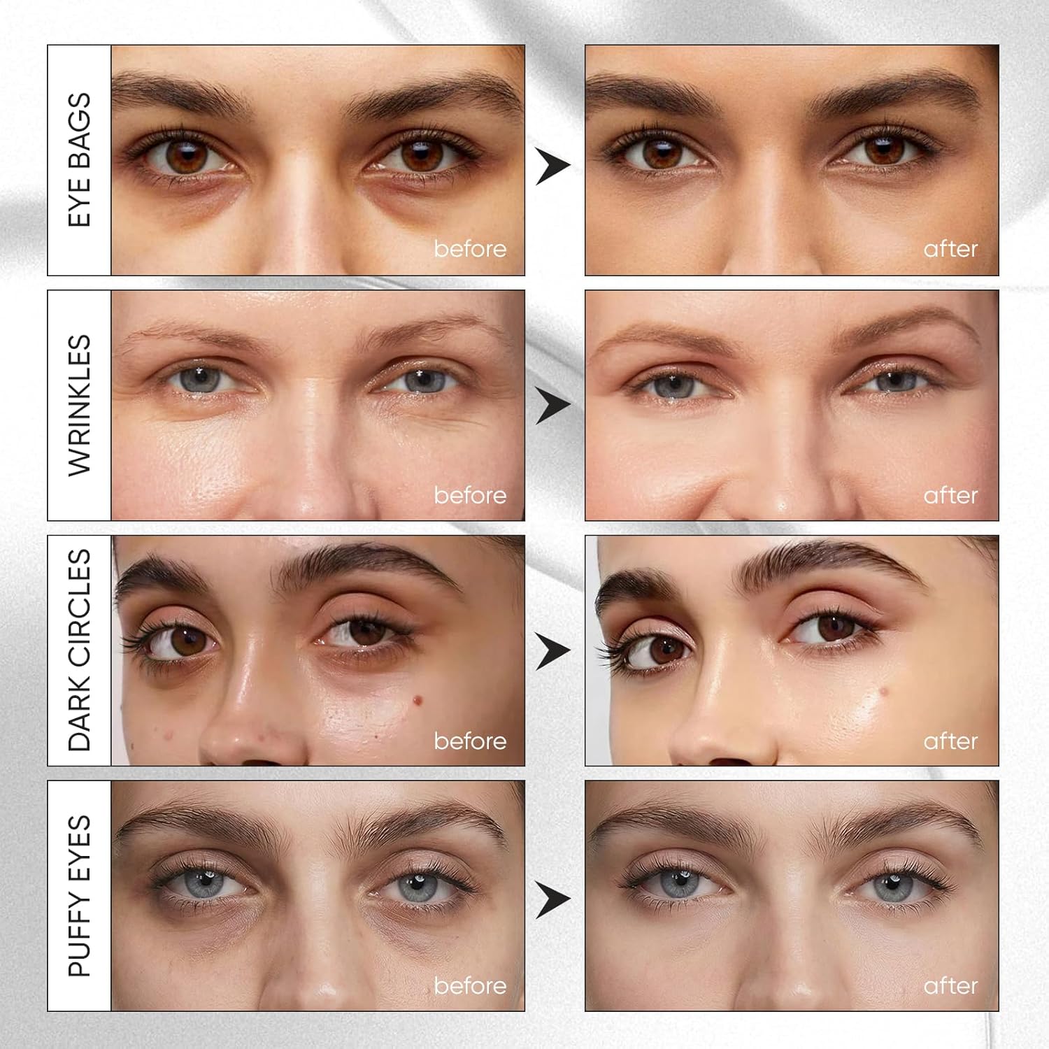 Instalift PDRN & Collagen Eye Patches, Under Eye Patches for Puffy Eyes and Dark Circles & Fine Lines, with Niacinamide, Hydrolyzed Collagen, Deep Moisturizing & Soothing Eye Mask, 24 Pairs - Image 4