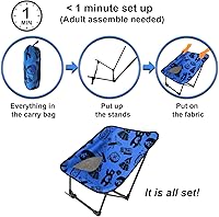 Vista 6 de Silla de camping portátil y compacta (azul)