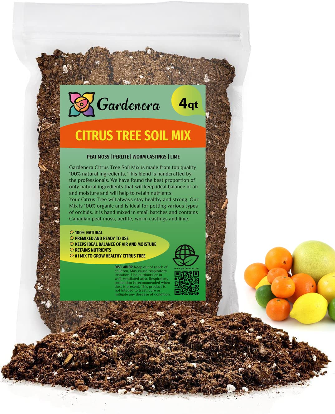 GARDENERA Citrus Tree Potting Soil Mix