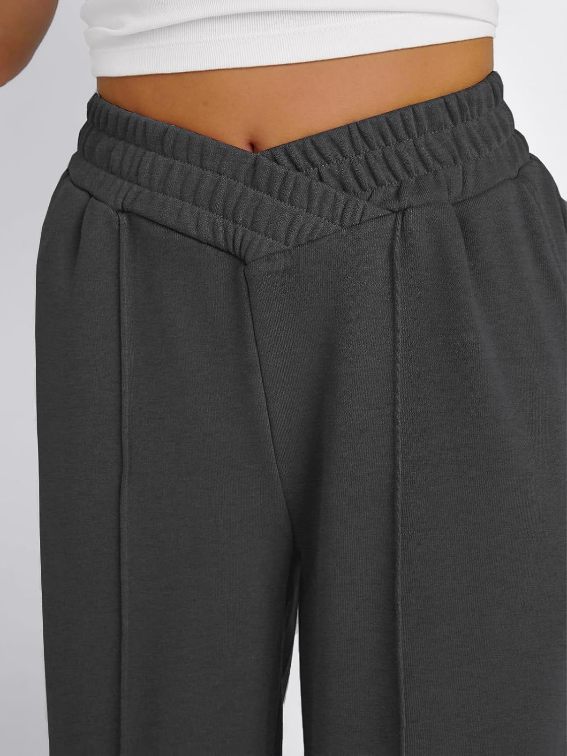 niyokki Womens Sweatpants Wide Leg Long Pants Casual Baggy Flare Sweats - Image 6