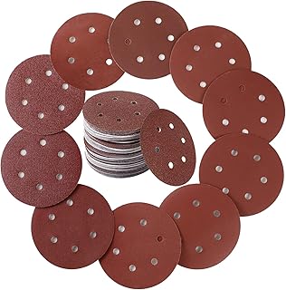 100pcs Sanding Discs 150mm Assorted Sandpaper...,