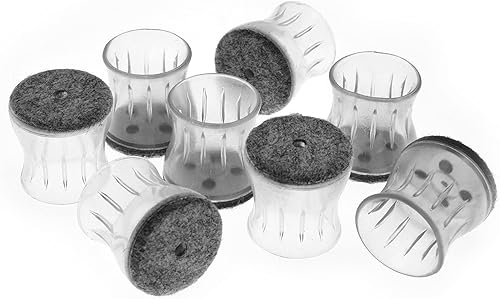 Miniatura 7 de Slipstick GorillaFelt CB184 - Protectores de suelo para patas de silla para suelos de madera, almohadillas de fieltro de funda transparente para