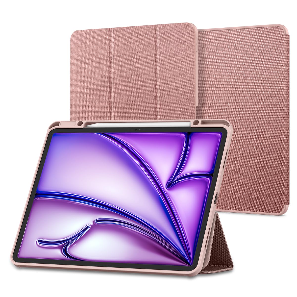 Spigen Urban Fit Full Cover Folio Case Compatible with iPad Air 13inch M2 (2024) [Pencil Holder] [Auto Sleep/Wake] [Trifold Stand] - Rose Gold (B0CW2DZDF8) Amazon Price History, Amazon Price Tracker