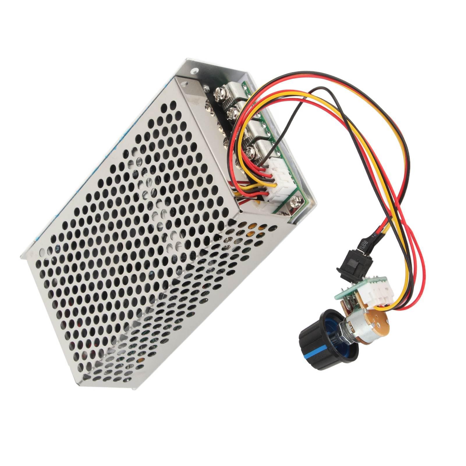 Fabater Regolatore di velocità del Motore CC 10-50 V 100 A 3000 W, Regolatore dell'interruttore di Controllo PWM per Motori A Spazzole, Ventola di Raffreddamento per Auto, Aria Condizionata,