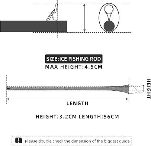 Miniatura 74 de SF Funda para caña de pescar, funda de caña de pescar, cubierta de caña de pescar, protector de caña de malla trenzada, guantes de caña de pescar