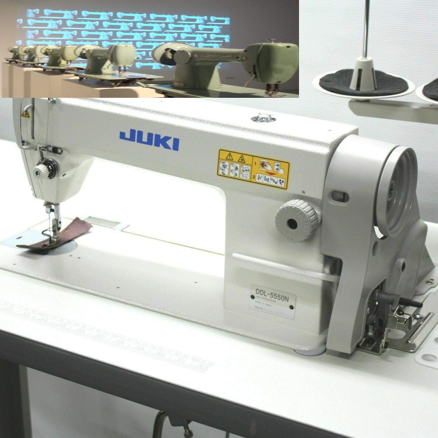DDL-5550 LockStitch Industrial Sewing Machine + chair, table,servo motor,lamp,DDL5550n Made in Japan DIY