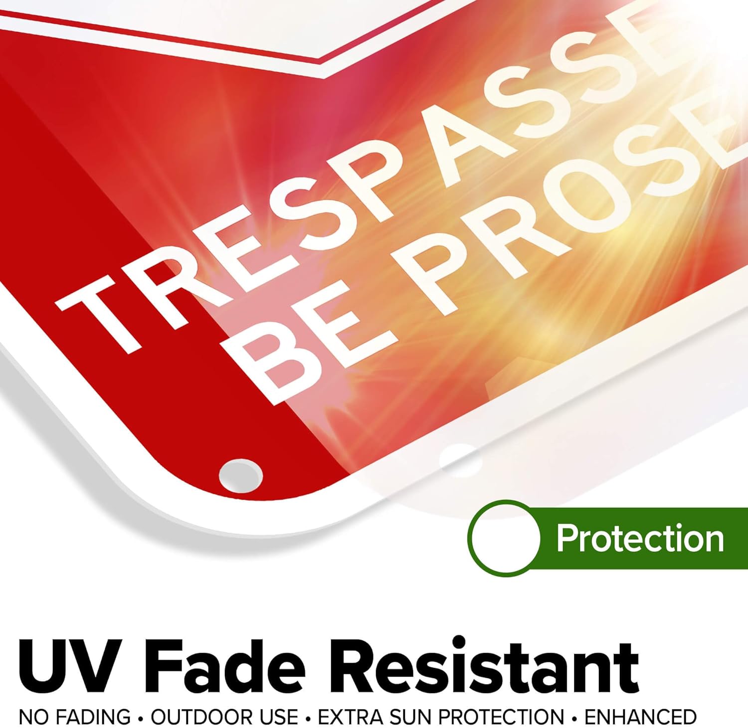 No Trespassing This Property Is Protected By Video Surveillance Trespassers (MS-1297) Sign, 12"x18" Polyethylene, Indoor/Outdoor Use, USA MADE By My Sign Center