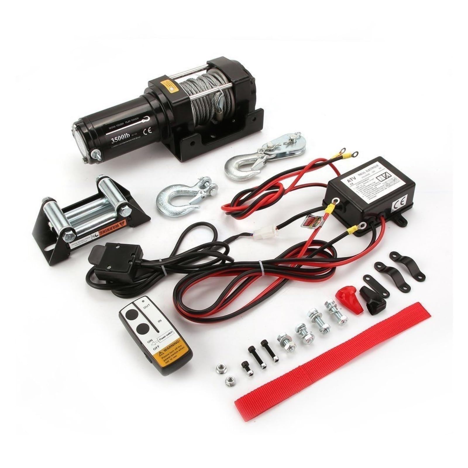 Verricello Elettrico Da Rally UTV/ATV 3500 Libbre 1588 Kg