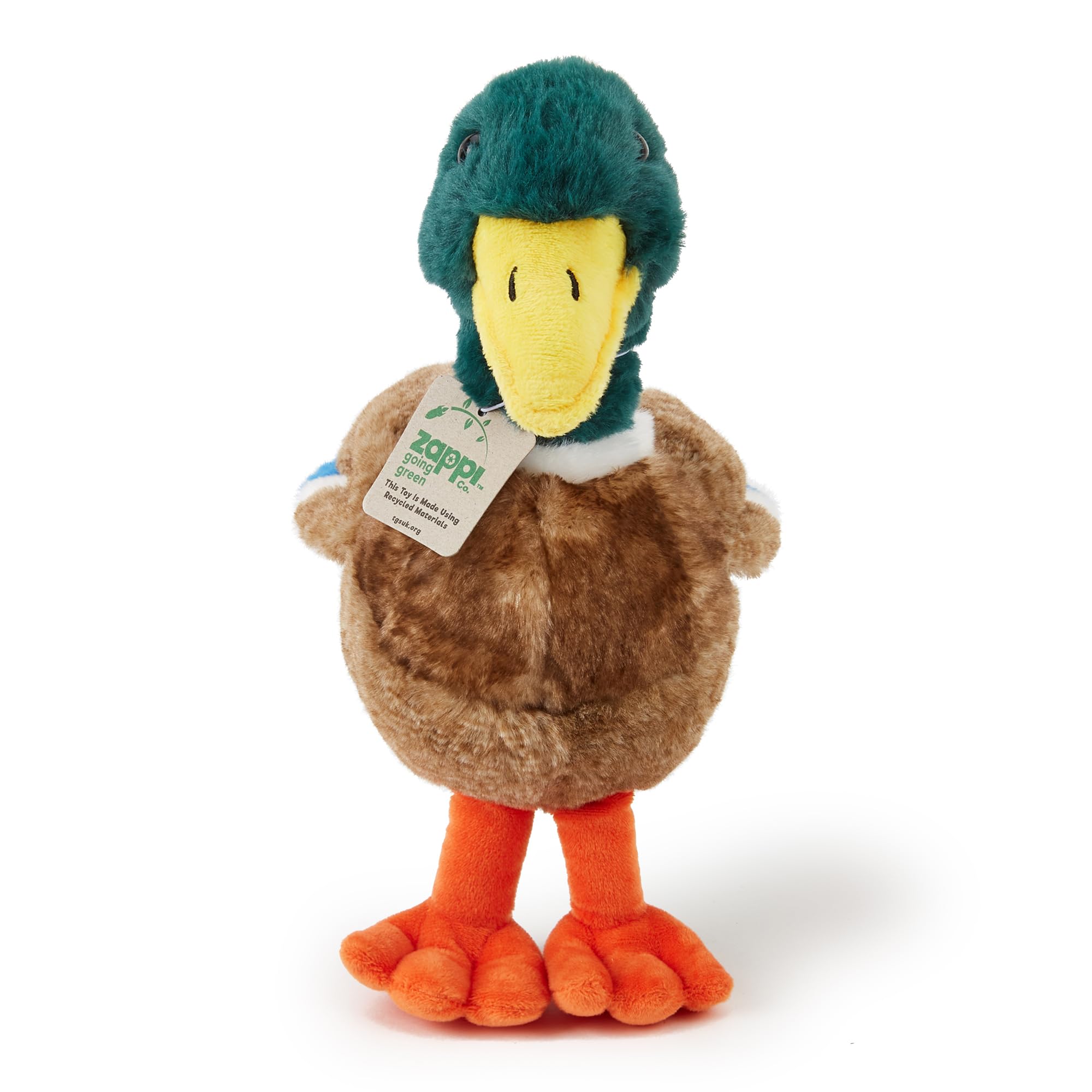 Zappi Co Mallard Duck Plush Toy (30cm), Bright, Cuddly Duck, Eco-Friendly, Ideal for Children's Imaginary Pond Play - Image 2