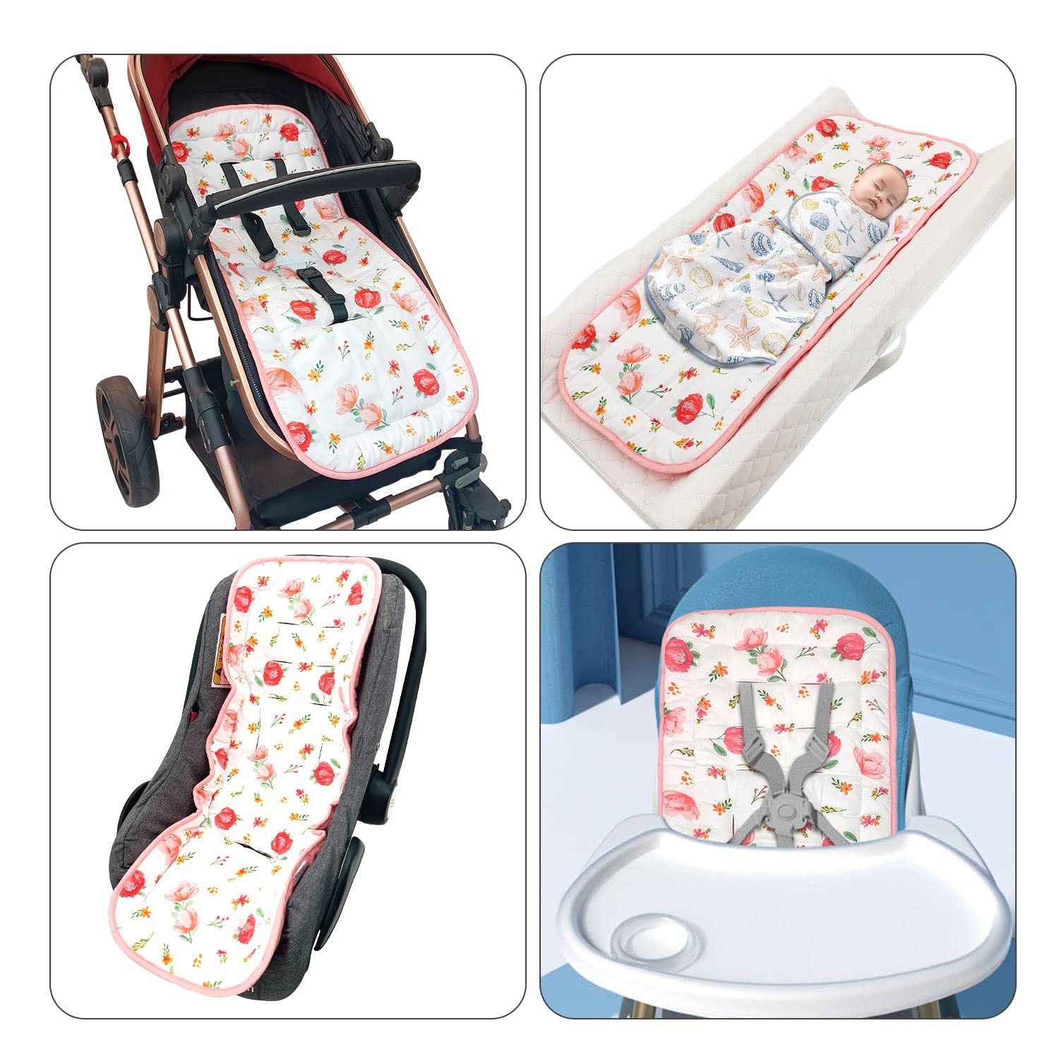Colchoneta Carro Bebe Universal Coju00edn Para Cochecito De
