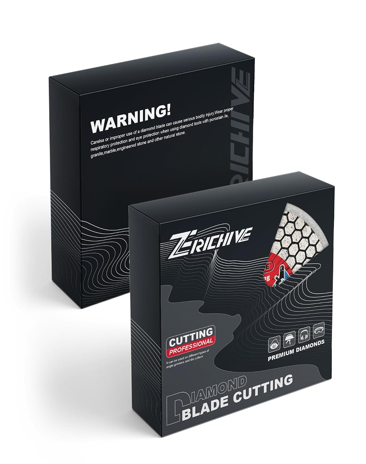 5" Diamond Tile Grinding Blade Porcelain Saw Blade with 5/8"-11 Flange Cutting and Grinding for Ceramic Porcelain Tile Granite Marble