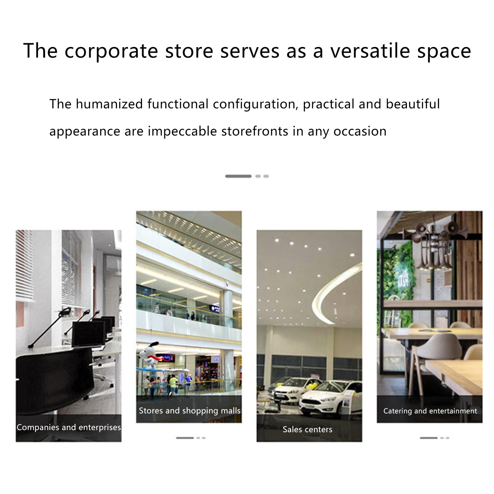Moderno banco reception – elegante bancone anteriore per Reta & Office Checkout – Stazione di ricezione compatta con spazio di archiviazione – perfetto per aziende e uso commerciale