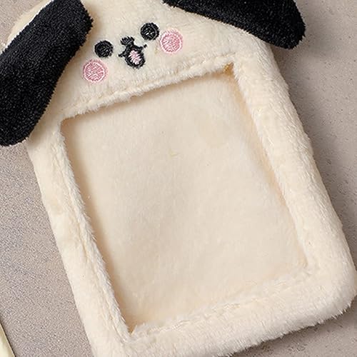 Miniatura 4 de Kpop Y2K - Soporte para tarjeta fotográfica de felpa de 3 pulgadas funda para fotos de animales de peluche tarjetero de identificación protector de