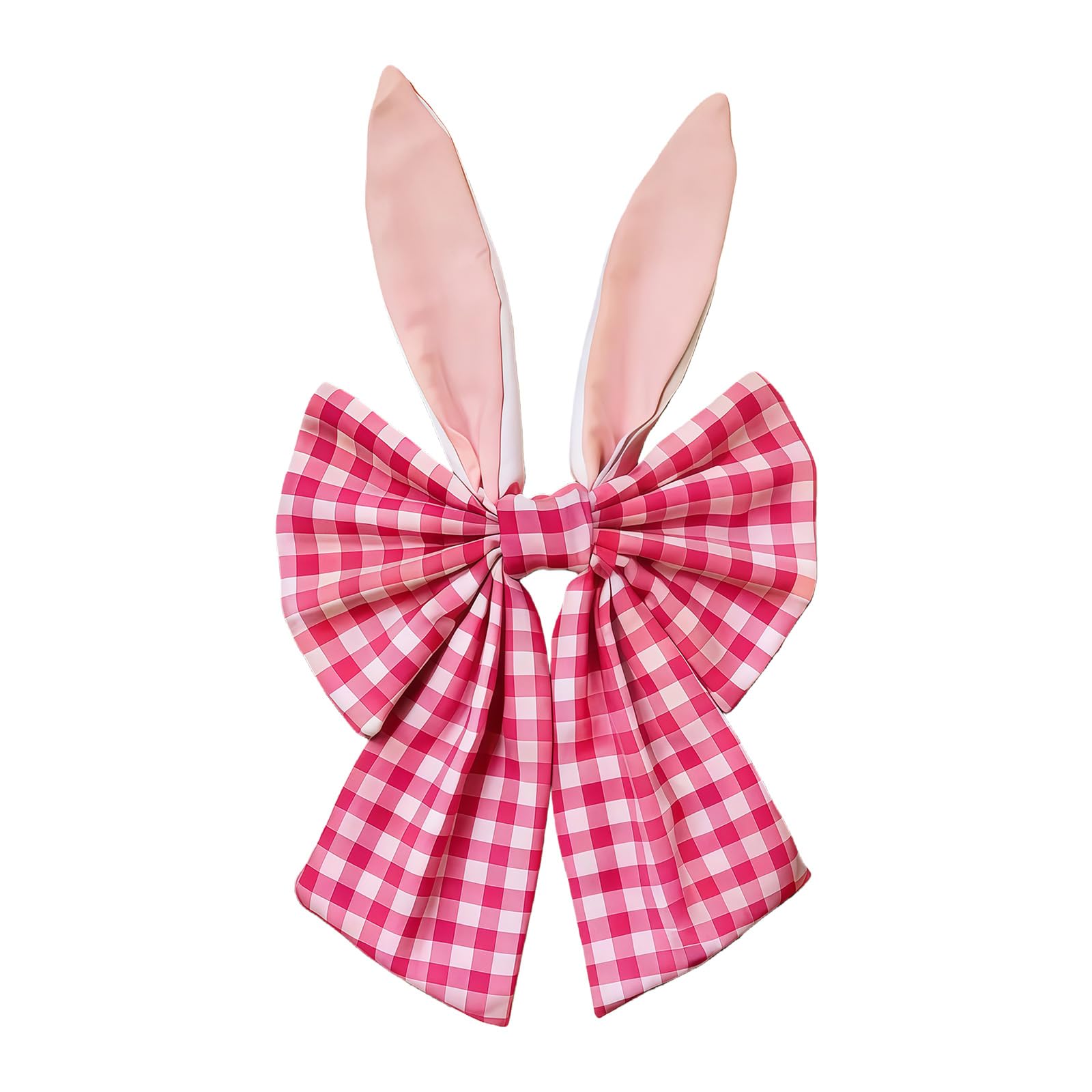 ZEPFJHE Eggs Wreath Simulated Artificial Wreath with Easter Eggs and Big Bowknot for Front Door Wall Festival Decoration Easter Conies Hearing Bend Decoration