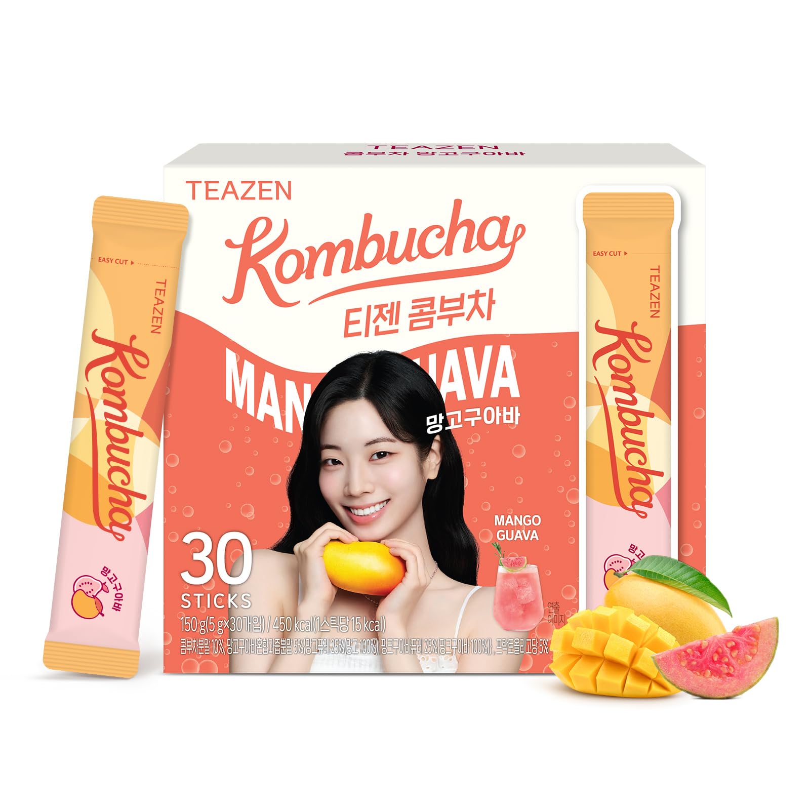 Amazon.com: TEAZEN Mango Guava Kombucha Tea, Hydration Drink Mix
