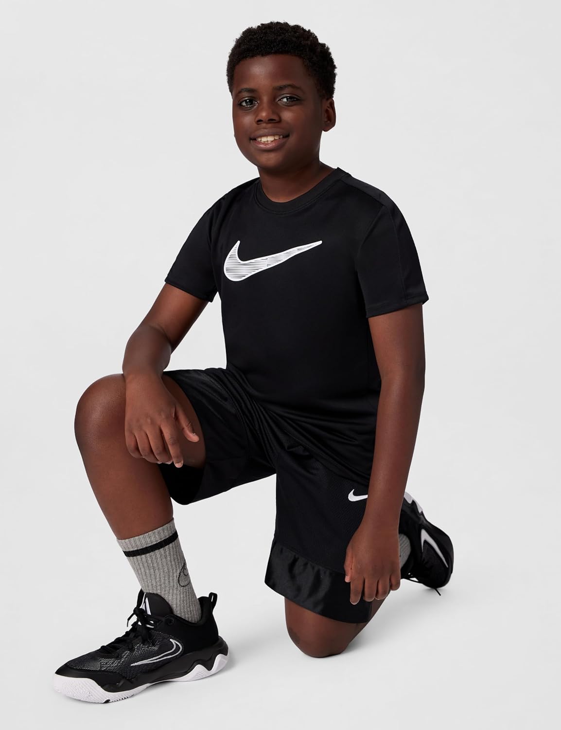 Nike Dri-FIT Elite 23 Big Kids' (Boys') Basketball Shorts (Vapor Green/White, FD4004-376) - Image 2