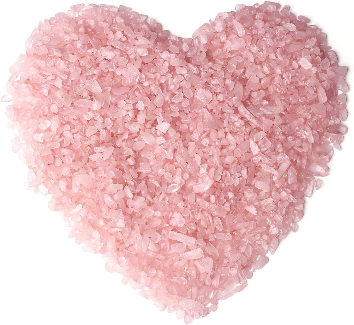 LAIDANLA Rose Quartz Crushed Stone Crystal Chips Bulk Natural Gemstones