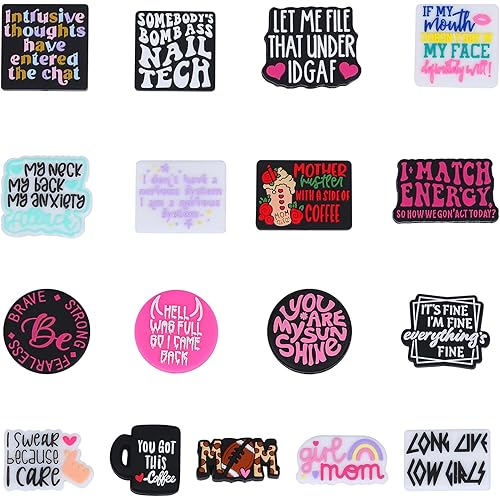 17Pcs Silicone Focal Beads for Pens Funny Silicone Beads for Keychain Making Used for DIY to Make Various Handicrafts Beaded Pen Bracelet Jewelry Lanyards