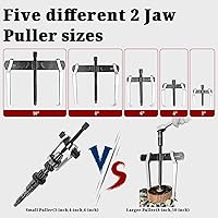 Vista 8 de BILITOOLS Extractor de engranajes de 3", de 2 mordazas, interno y externo para la extracción de poleas, volantes, rodamientos y brazos