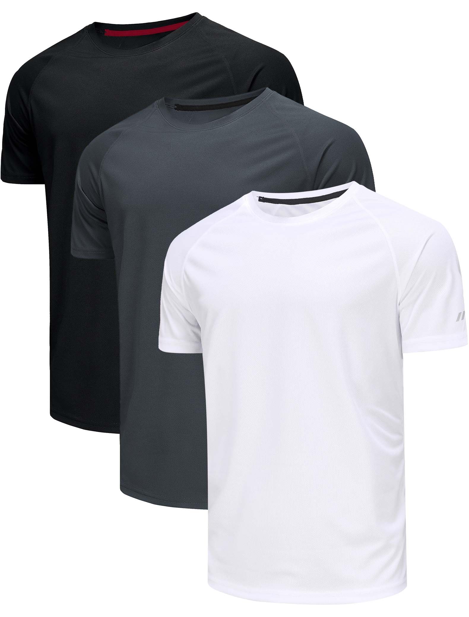 Chenjunrong 3er Pack T-Shirts Für Herren Fitness Sport Tshirts Herren Funktionsshirt Laufshirt Herren Kurzarm Sommer Fitnessshirt Trainingsshirt Sport Kleidung Männer Atmungsaktive Shirts