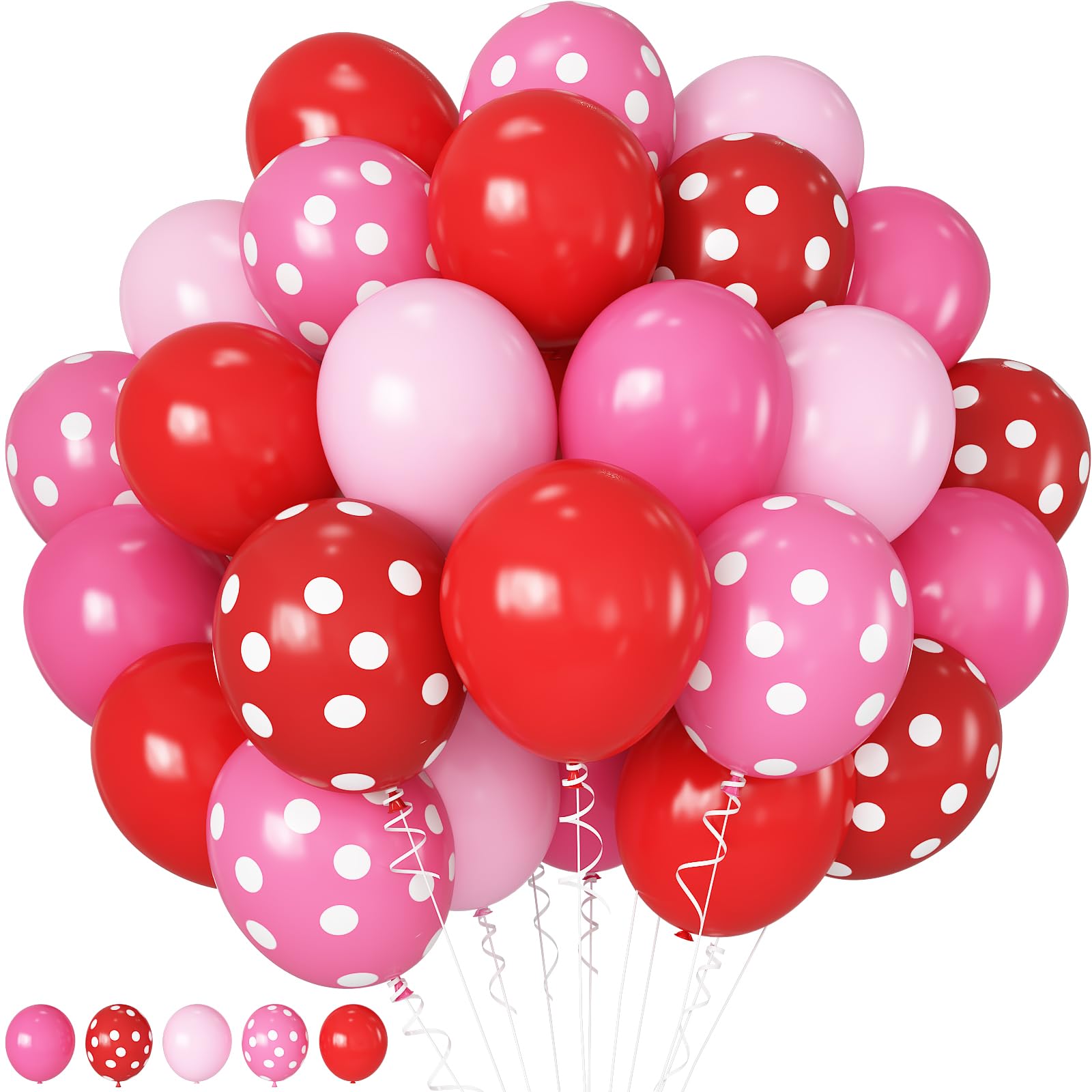 Palloncini A Fragola Per Primo Compleanno – Mylar 76 Cm Con Numero 1, Fragole E Pois – Decorazione Festa Per Bambina - 5