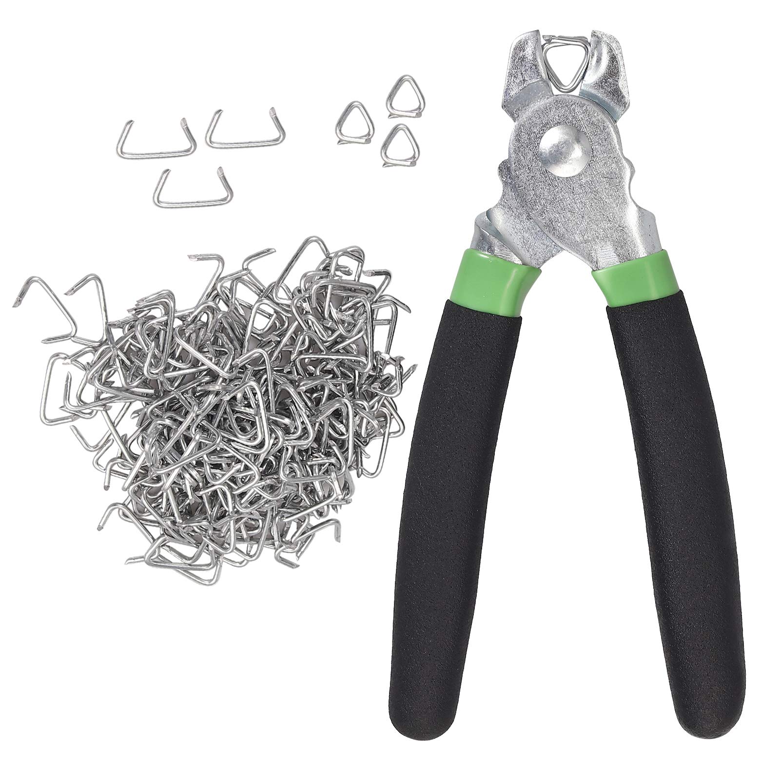 Buy CAMWAY Hog Ring Pliers Kit & 300pcs 3/4inch Galvanized Steel Hog