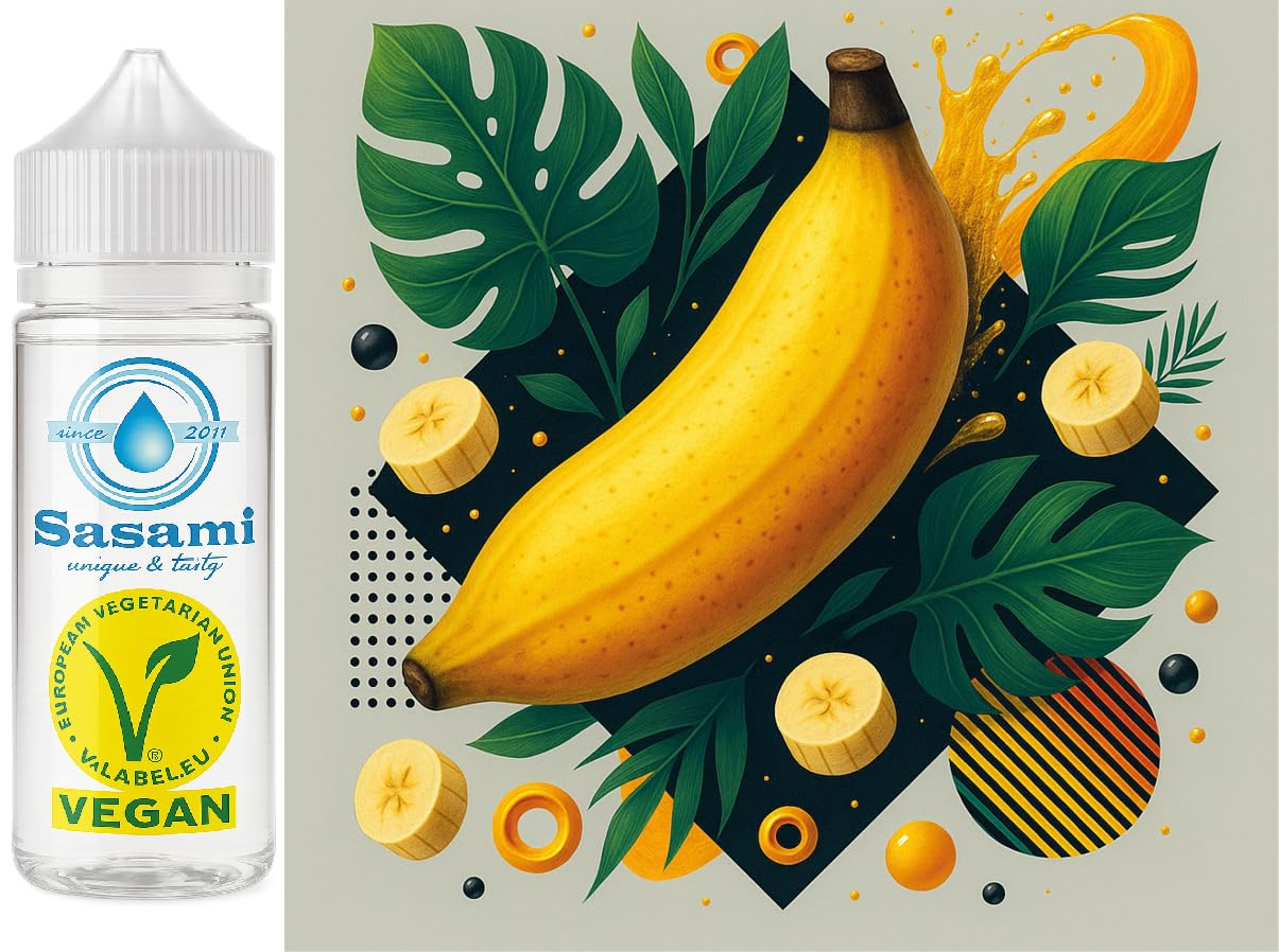 Hua Moa-Banane - hawaiianische Kochbanane Aroma Konzentrat - Vegan - Sasami - 100ml