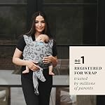Moby Easy-Wrap Carrier | Baby Carrier and Wrap in One for Mothers, Fathers, and Caregivers | Designed for Newborns, Infants, and Toddlers | Holder Can Carry Babies up to 33 lbs | Night Leapord