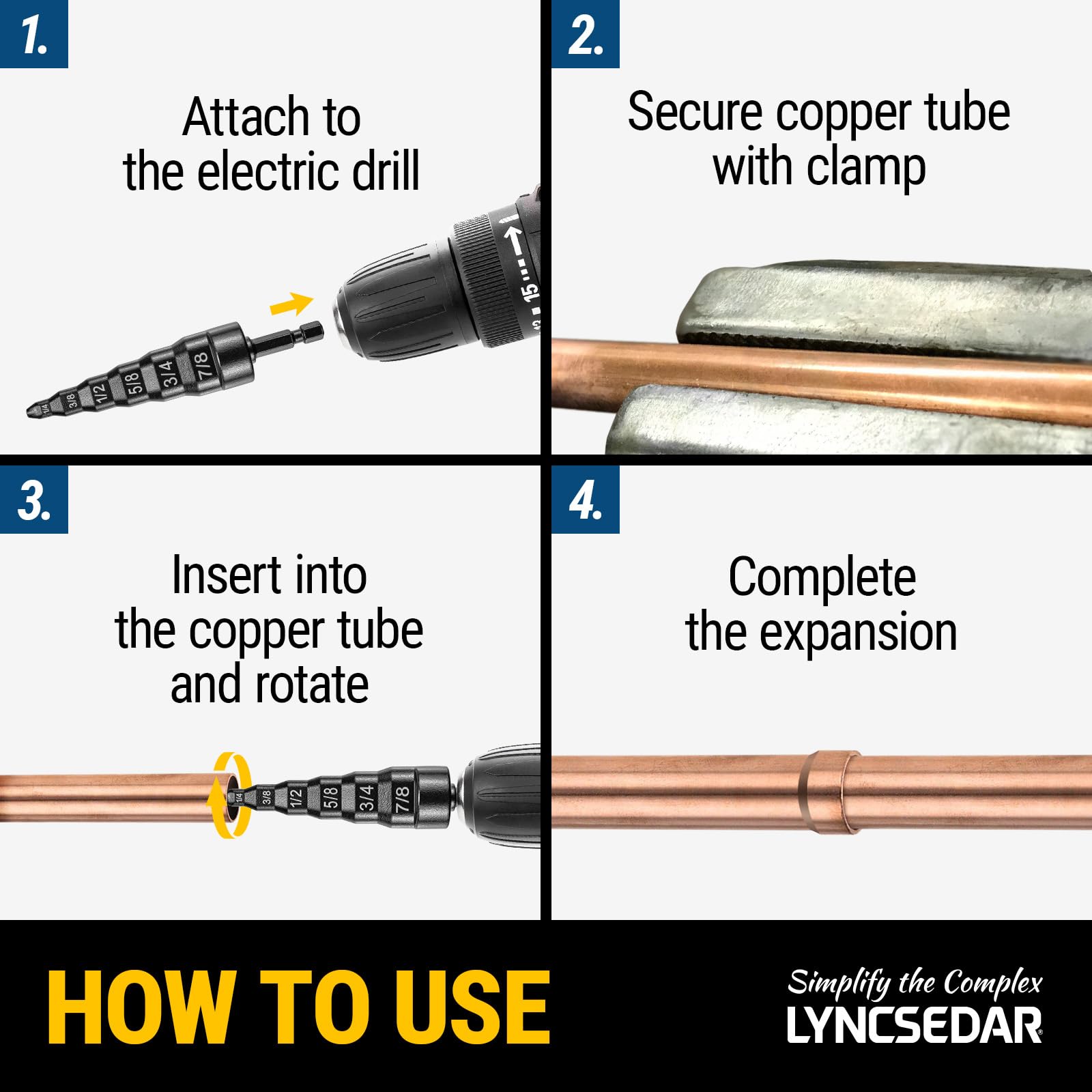 6-in-1 Copper Swedge Tool Set - HVAC Expansion Kit -4