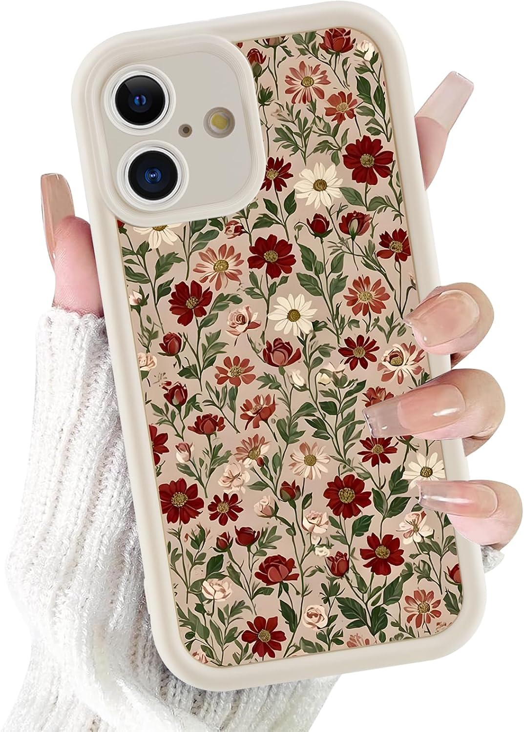 Coque iPhone 17 silicone TPU fleurs esthétiques | France Coques