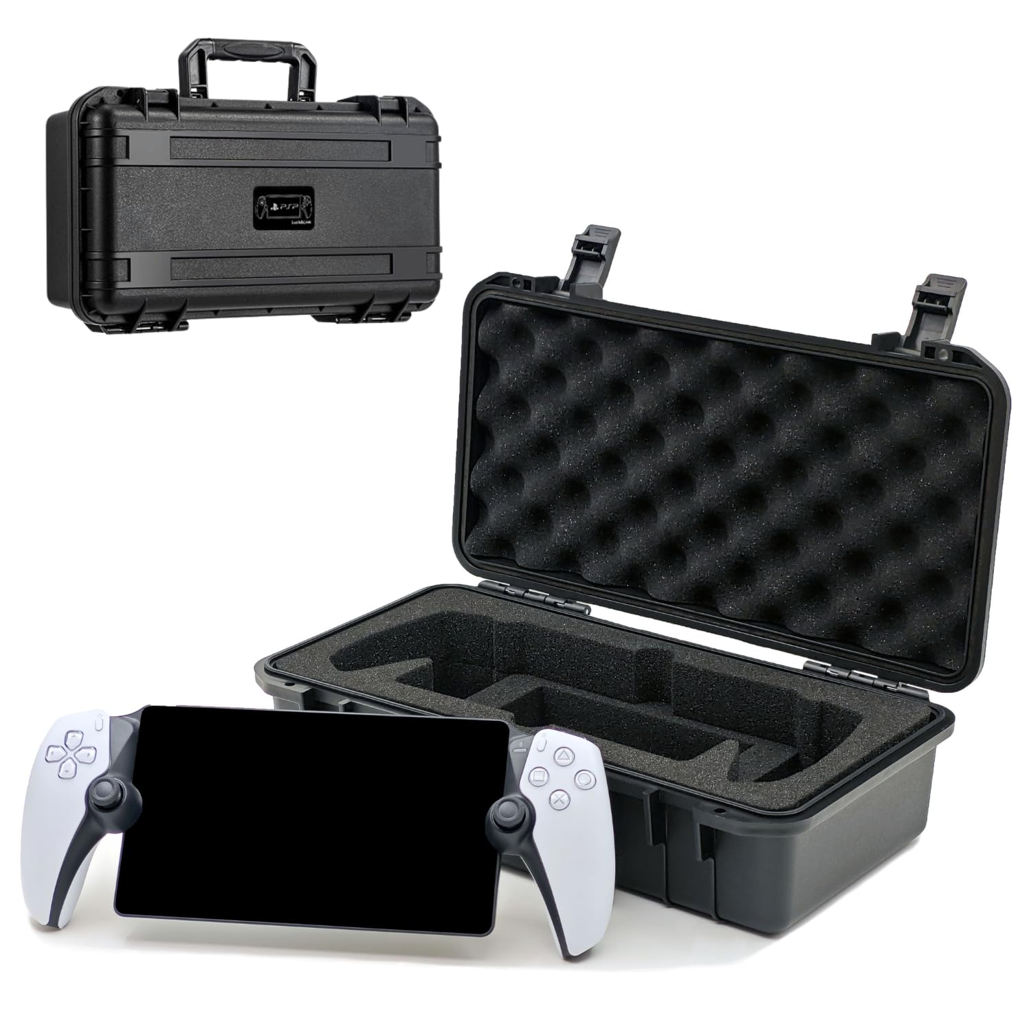 Luck&Link Sac portable pour PlayStation Portal,dur professionnel étanche PS Portal sac portable pour ps5 Portal Remote player,contrôleurs, clavier pliable et autres accessoires chargeur secteur storag