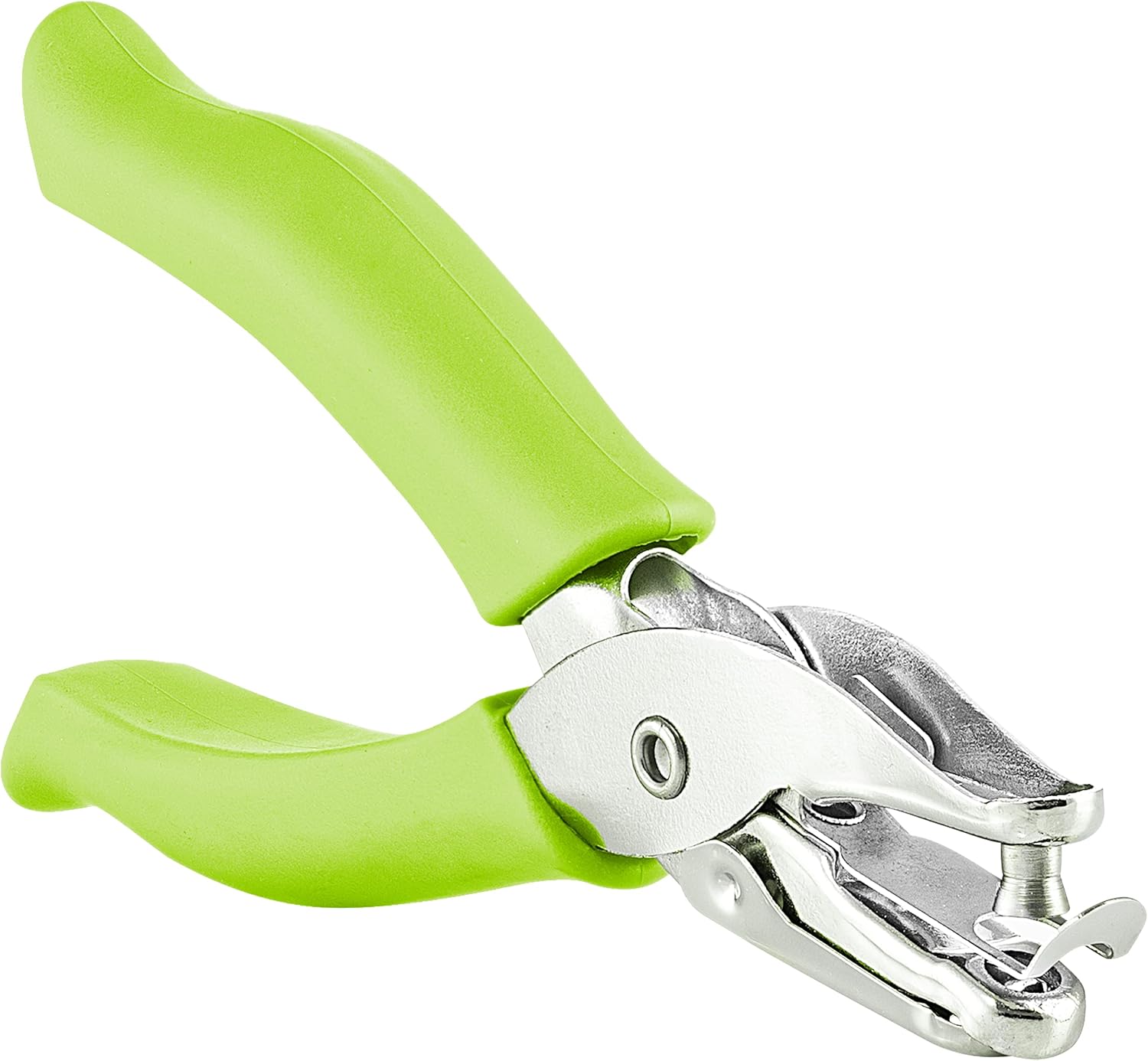 Single Hole Punch Metal Blue, 1/4” Hole Puncher with Soft Grip Handles for Paper and Crafts Round Circle Shape, for Kids and Adults, Also Available in Green, Pink, Red, Purple, Grey, 1 Pc – by Enday : Arts, Crafts & Sewing