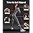 Fitense Resistance Bands - Pull Up Bands 30-50LBS for Men Women, Exercise Bands Resistance with Door Anchor, Training Poster & Pouch for Body Stretching, Pull Up Assist
