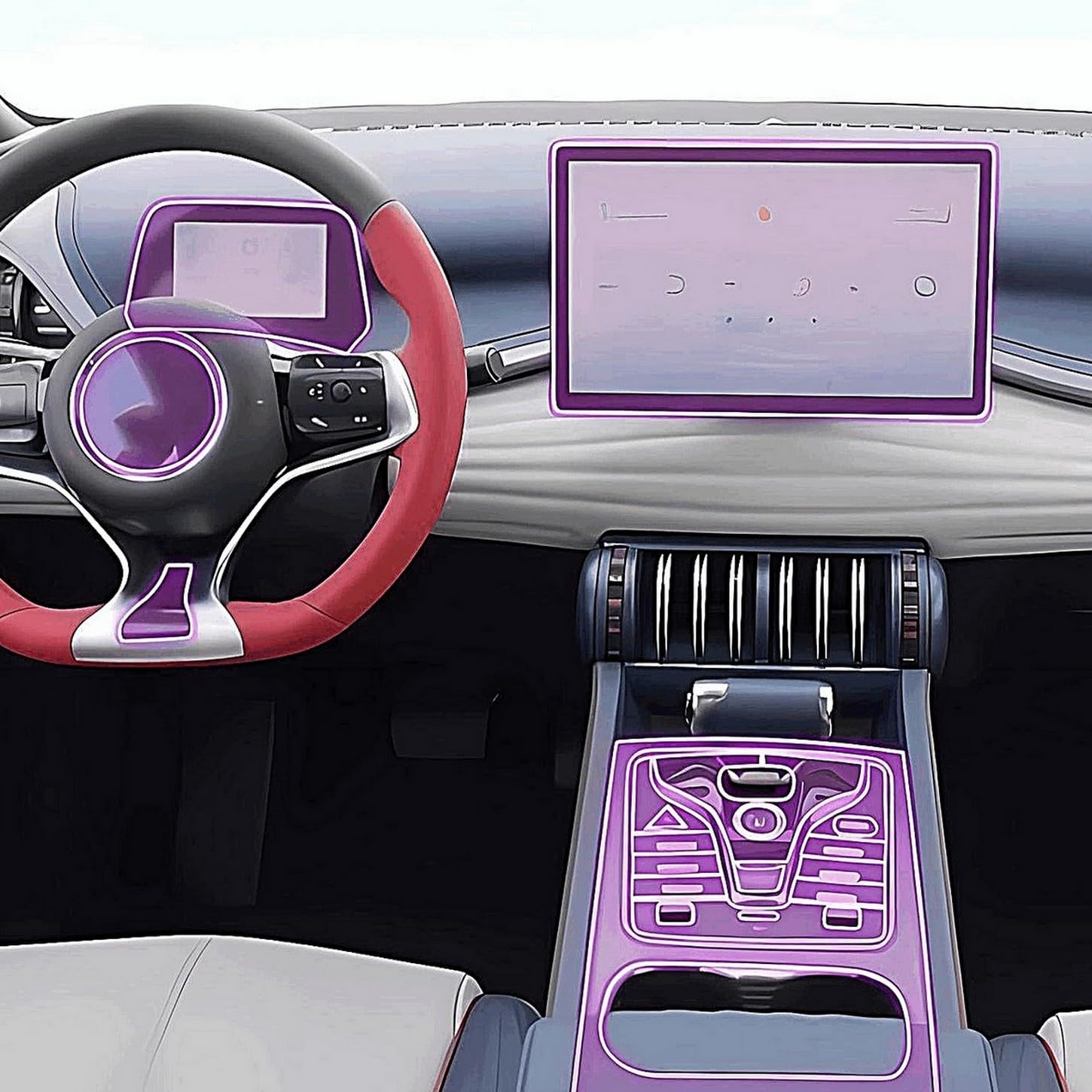 Film anti-rayures pour console centrale BYD Yuan Pro 2022