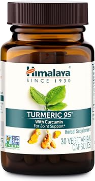 Himalaya Turmeric 95 - Herbal Turmeric Curcumin Supplement for Joint Support and Mobility, Turmeric Pills, 95% Curcuminoids - Vegan, Non-GMO, Gluten Free, 600 mg, 30 Capsules