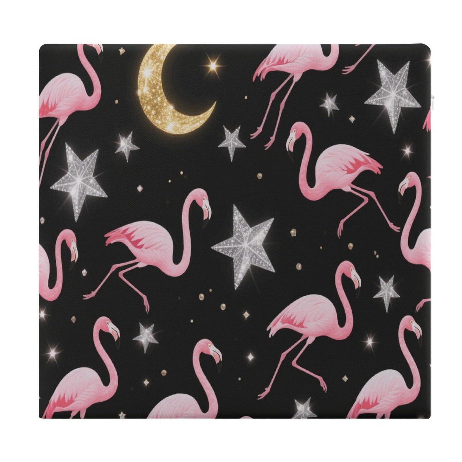 VstaDank Flamingos Cushions Memory Dining Chairs Cushion Non Slip Car Seat Cushions Indoo Dining Room Square Chair Pads with Zipper and Removable Cover Cushion