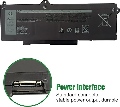 Miniatura 3 de GRT01 - Batería de repuesto para laptop Dell Latitude 5421 5431 5521 5531 Precision 3470 3561 3571 3581 3591 Series Notebook 00P3TJ 0P3TJ 0R05P0