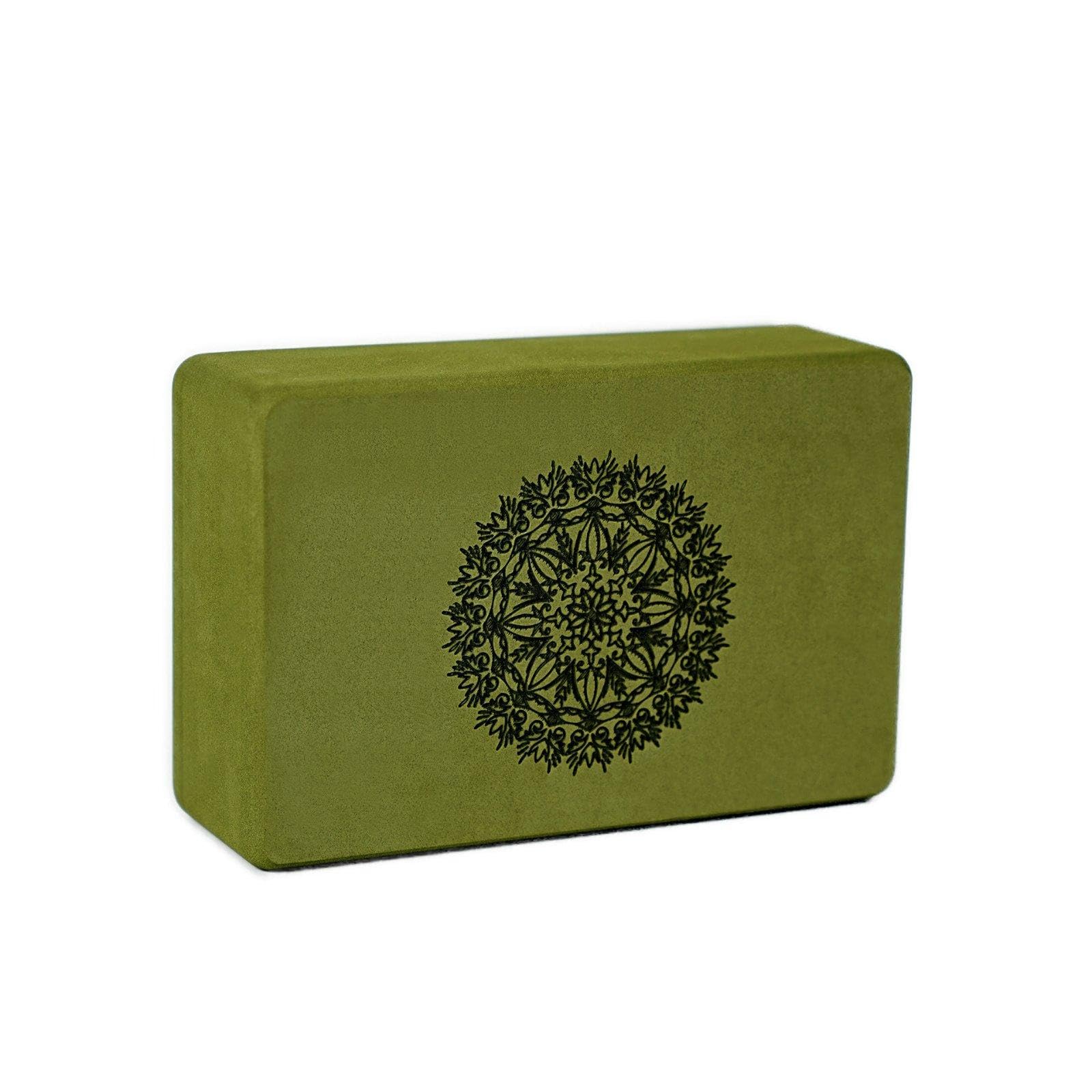 Exercise Block Supportive Exercise Brick Lightweight High Density Soft Block for Dancers, Beginners, Dance Practice, Home Gym, Pilates Green-image-18