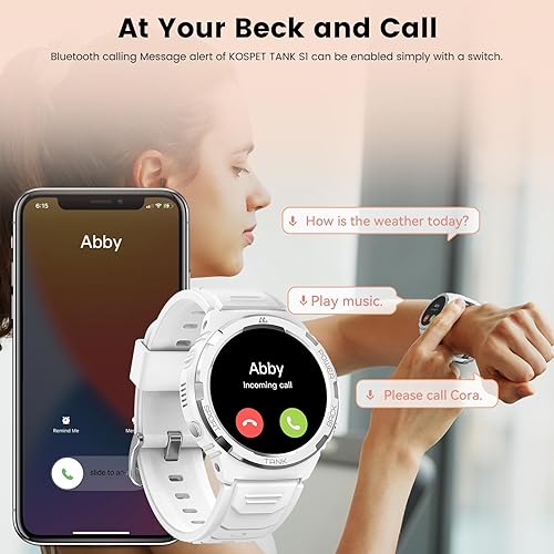 Miniatura 2 de AMAZTIM Relojes inteligentes para mujer, rastreador de actividad física más ligero con resistencia al agua de 5 ATM, contestarllamadas, pantalla