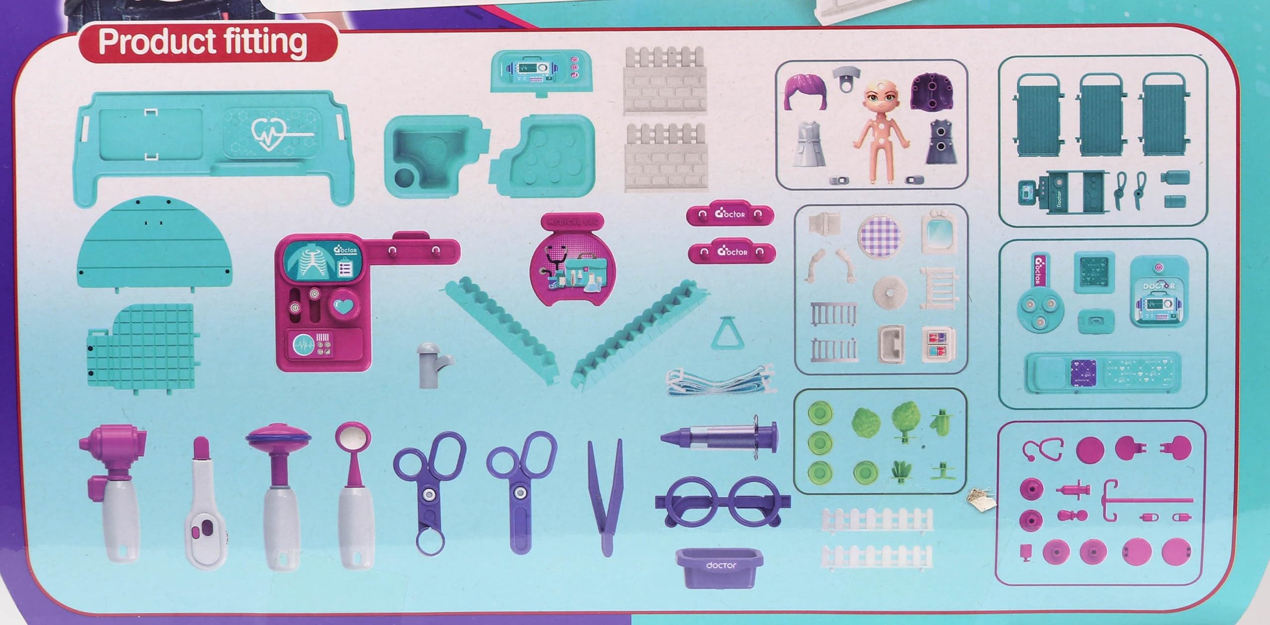Doctor set in a suitcase 3in1, backpack play doctor, little doctor 3+ MEGA CREATIVE - Image 2