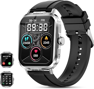 💎 72% MEGA DEAL! Smartwatch Uomo Donna con Effettua o Risposta Chiamate, 2.01” Orologio Fitness Smart Watch con Cardiofrequenzimetro/Contapassi, Impermeabile IP68 Orologio Sportivo per Android iOS