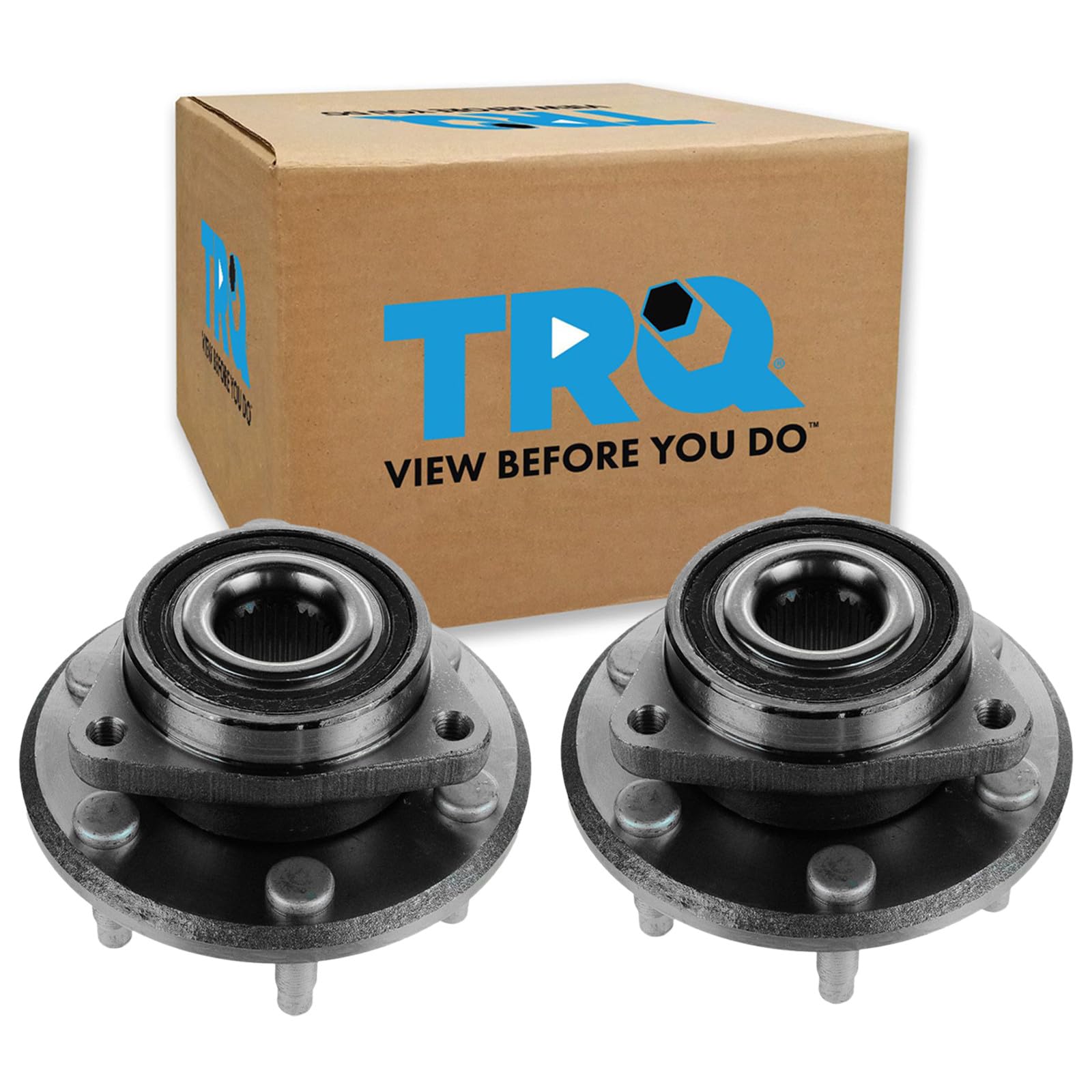 TRQ Left and Right Wheel Bearing and Hub Assembly Set 2 Piece