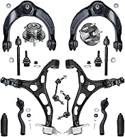 Vista 15 de Detroit Axle - Kit de suspensión de 14 piezas para Jeep Liberty 2006-2007, 2 cubos de rodamiento de ruedas, 2 brazos de control superior, 2 rótulas