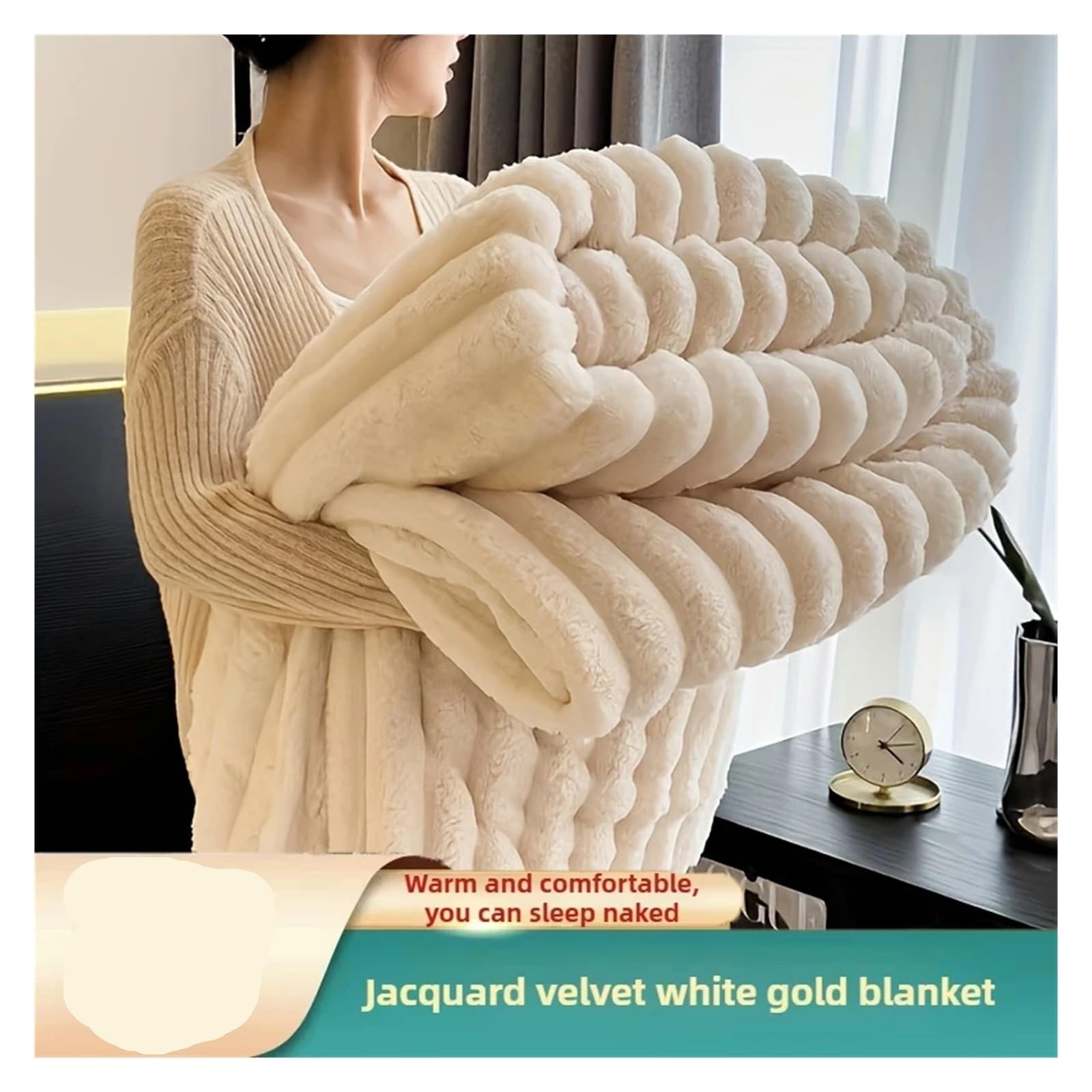 Jete De Canape Couverture en Fourrure Douce Moelleuse Et Chaude Couleur Unie en Peluche Couvre Canapé(Pink,200x230cm 3 pcs Set)