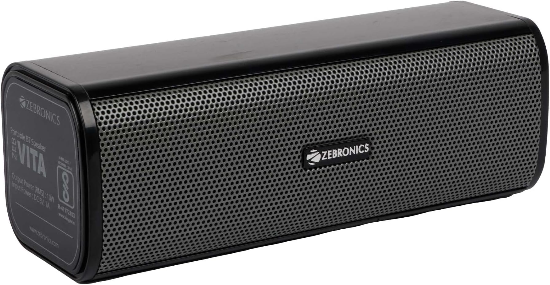 ZEBRONICS Zeb-VITA Wireless Bluetooth 10W Portable Bar Speaker with Supporting USB,Playback time 5 Hours SD Card, AUX, TWS & Call Function. (Grey)