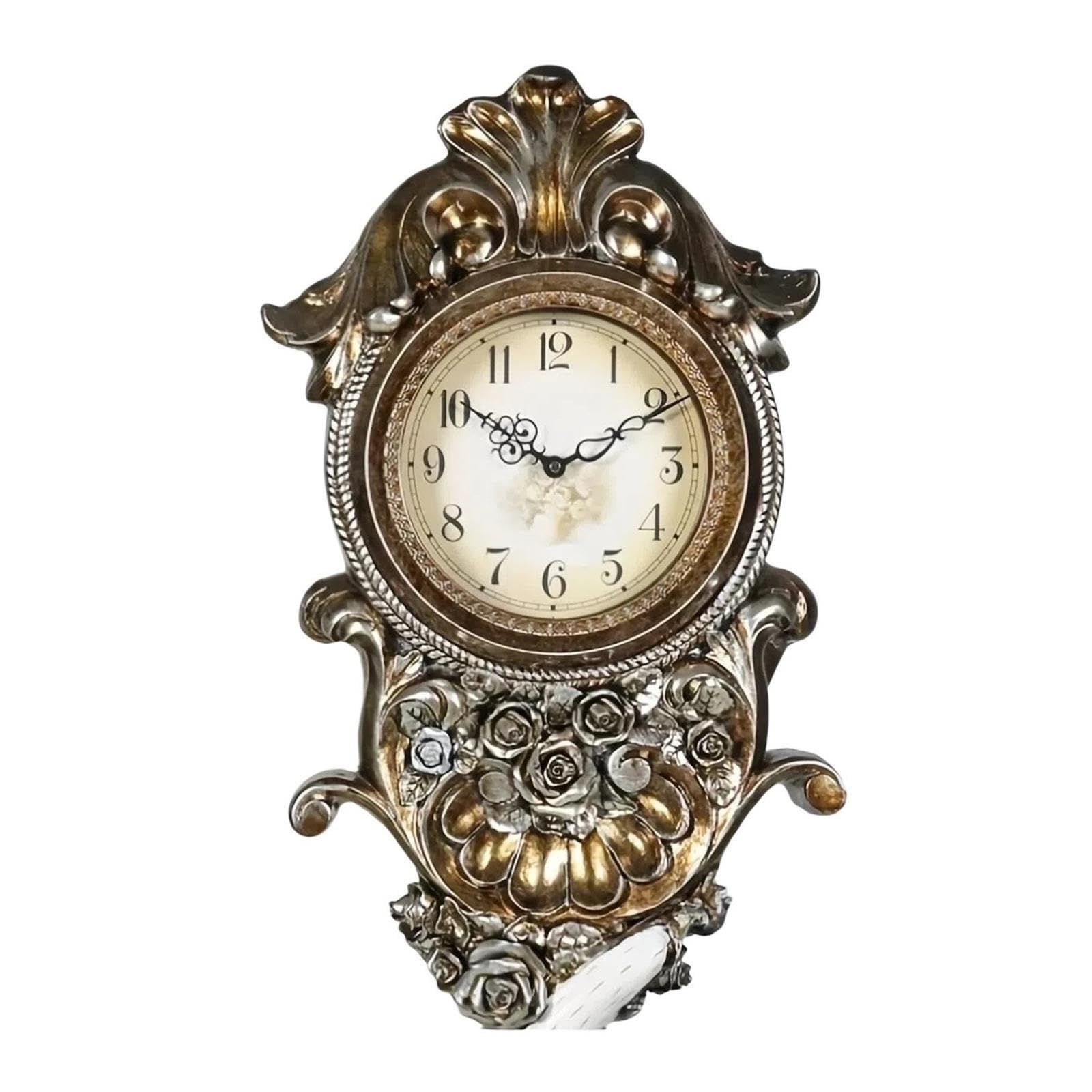 Reloj de abuelo Reloj de pie de cuarzo estilo europeo silencioso