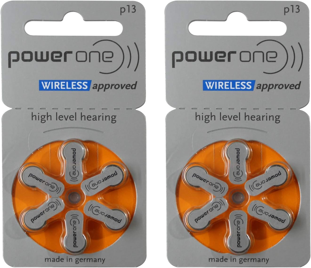 Power One P13 Hearing Aid Battery (6 X 2 Pack) 12 Pcs