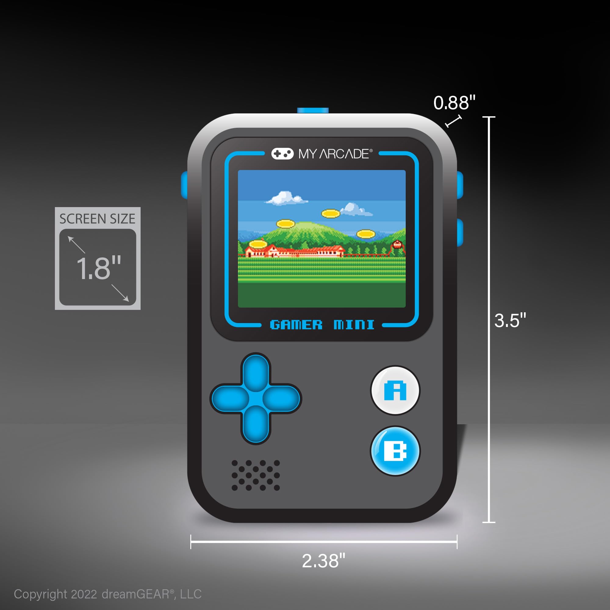 Amazon.com: My Arcade Gamer Mini Classic-Blue: Miniature Handheld