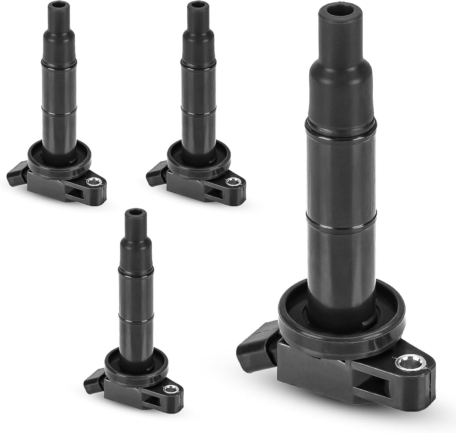 Set of 4 Ignition Coil Compatible with Toyota Camry Highlander HS250h Matrix RAV4 Solara tC Vibe Replacement for 90919-02244 UF333 C1330 6731307 90080-19023